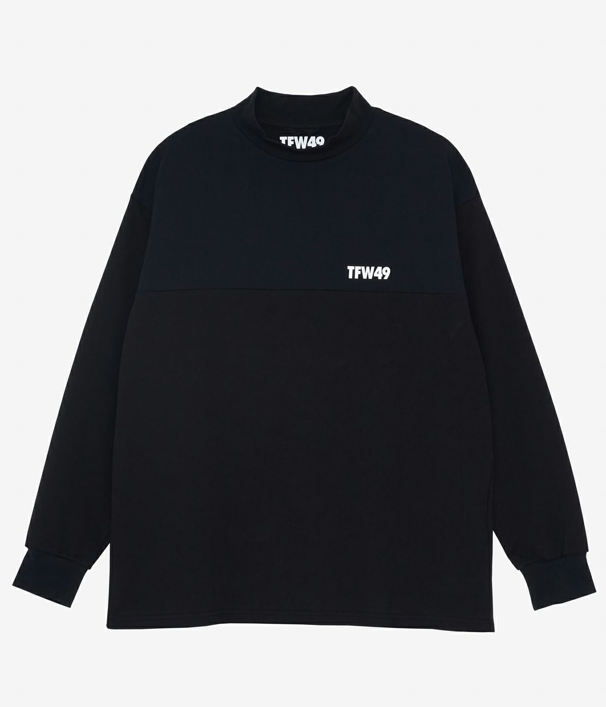 TFW49 MOCKNECK PRINT LONG SLEEVE T