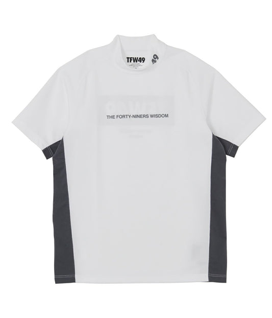 TFW49　SIDE MESH MOCKNECK S/S T